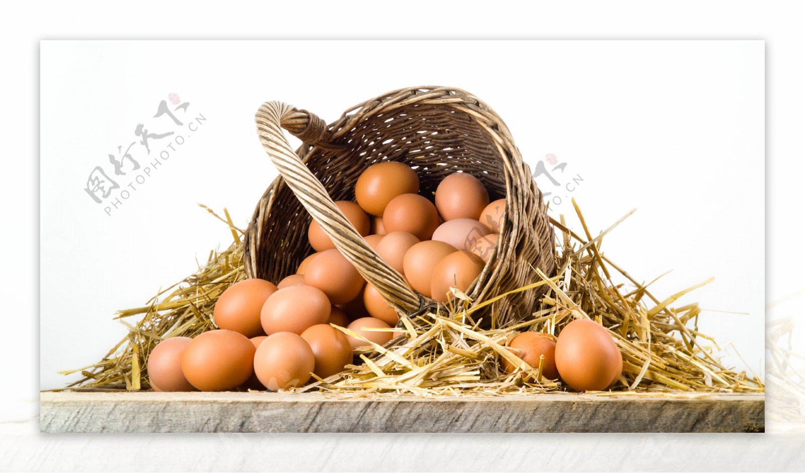 竹篮里的鸡蛋图片