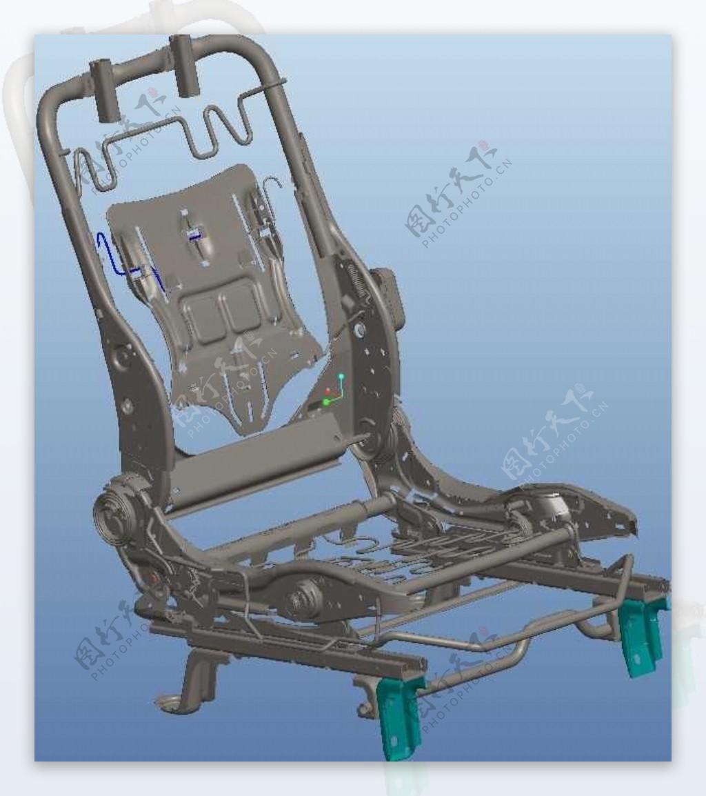 汽车座椅骨架机械模型