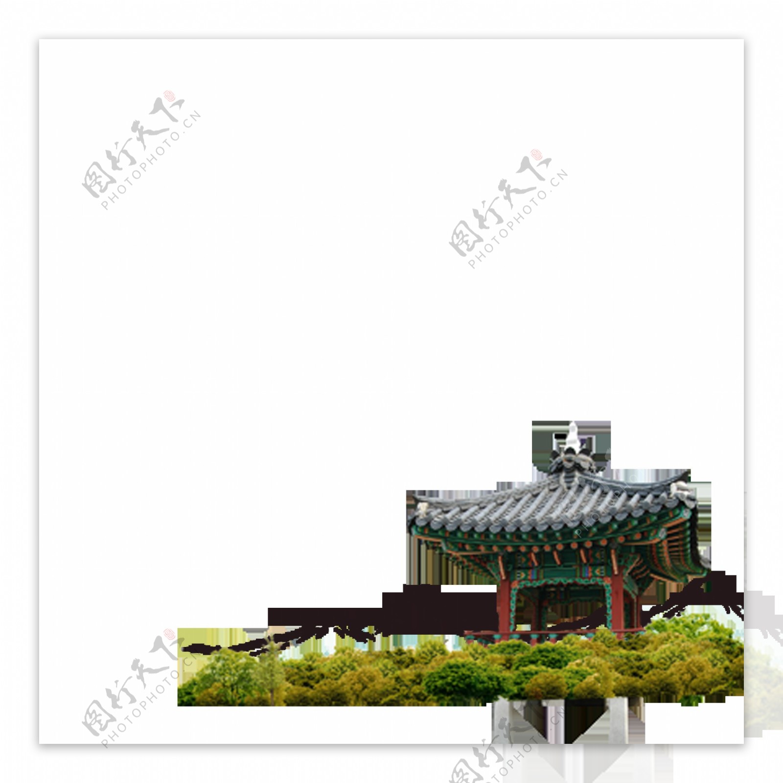 古典中国风凉亭建筑