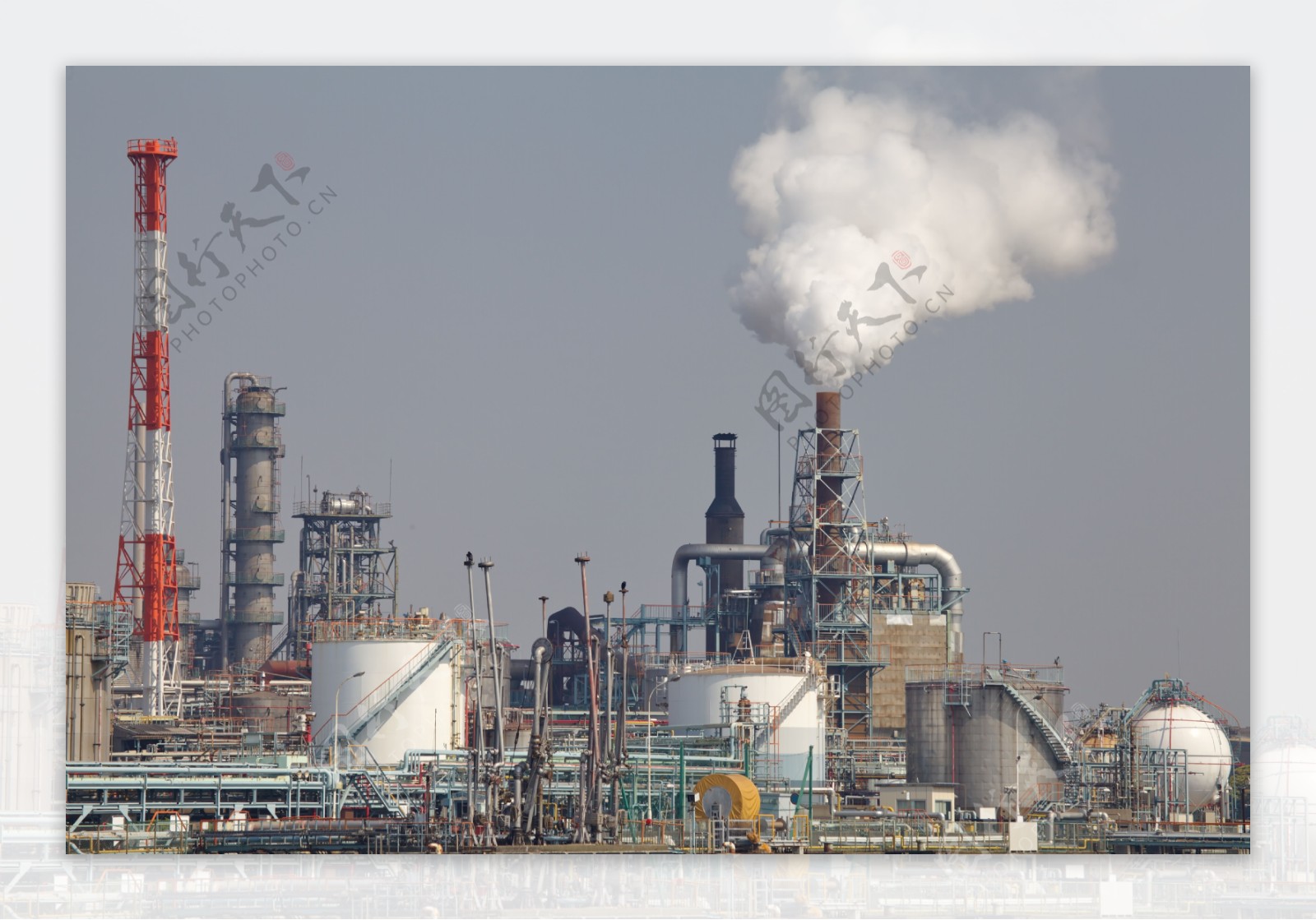 工业污染摄影图片