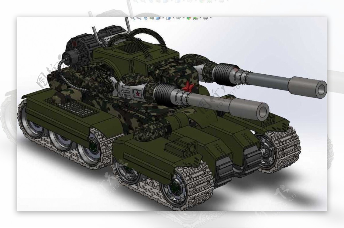 天启坦克机械模型
