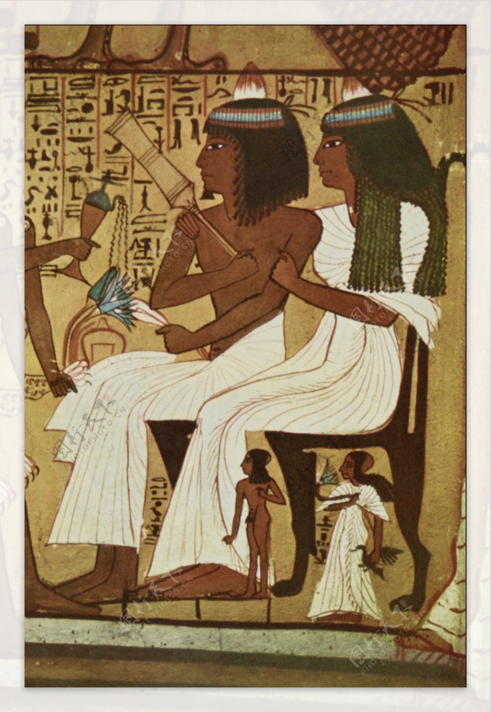 埃及妇女油画肖像图片