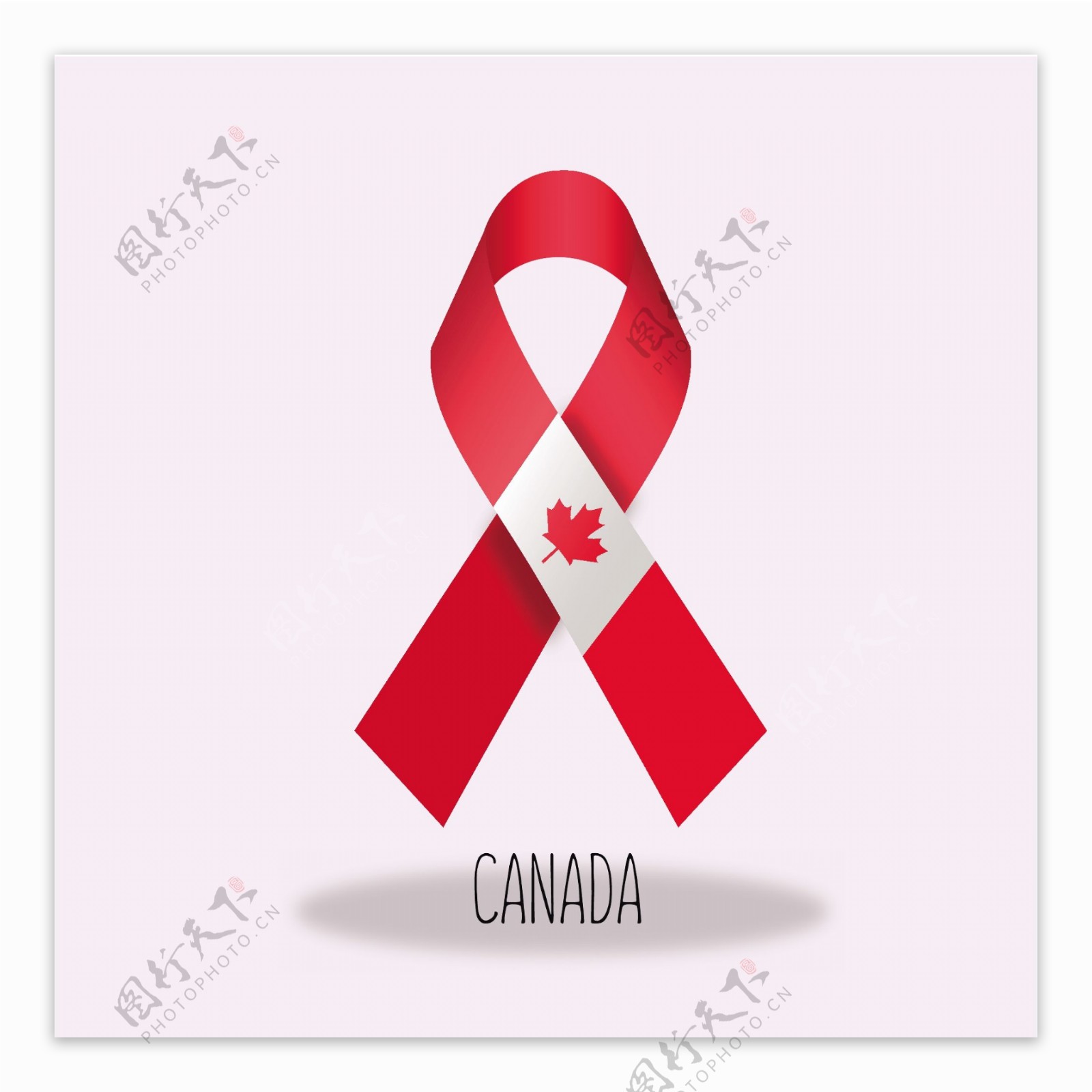 加拿大国旗丝带设计