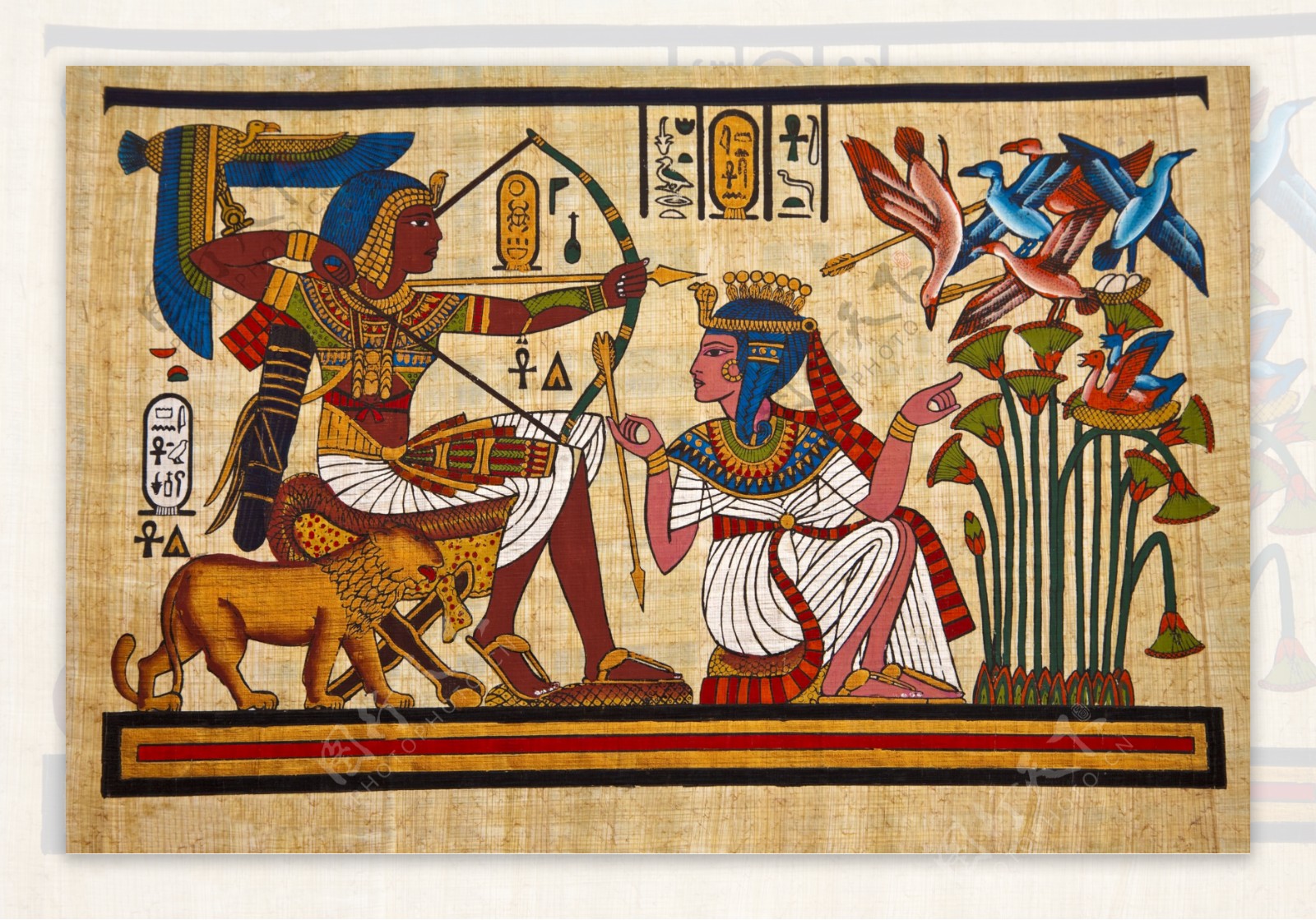 古埃及法老壁画