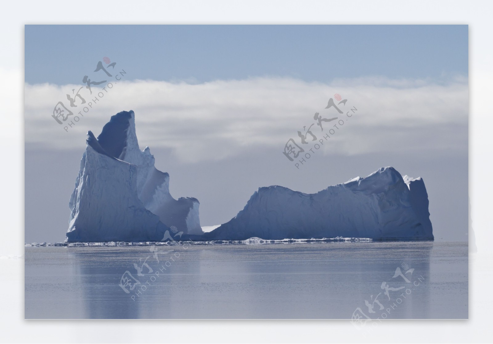 美丽的冰川风景图片
