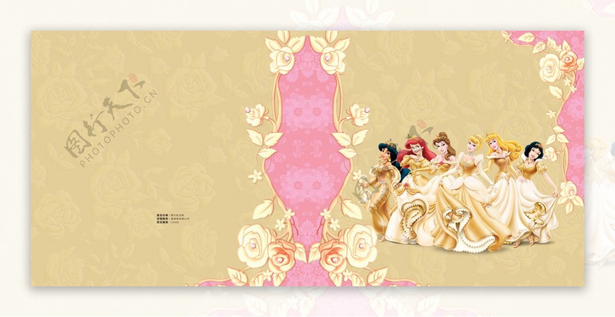 白雪公主和众多公主封面设计