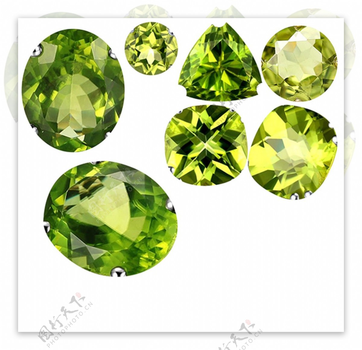 宝石钻石橄榄绿石