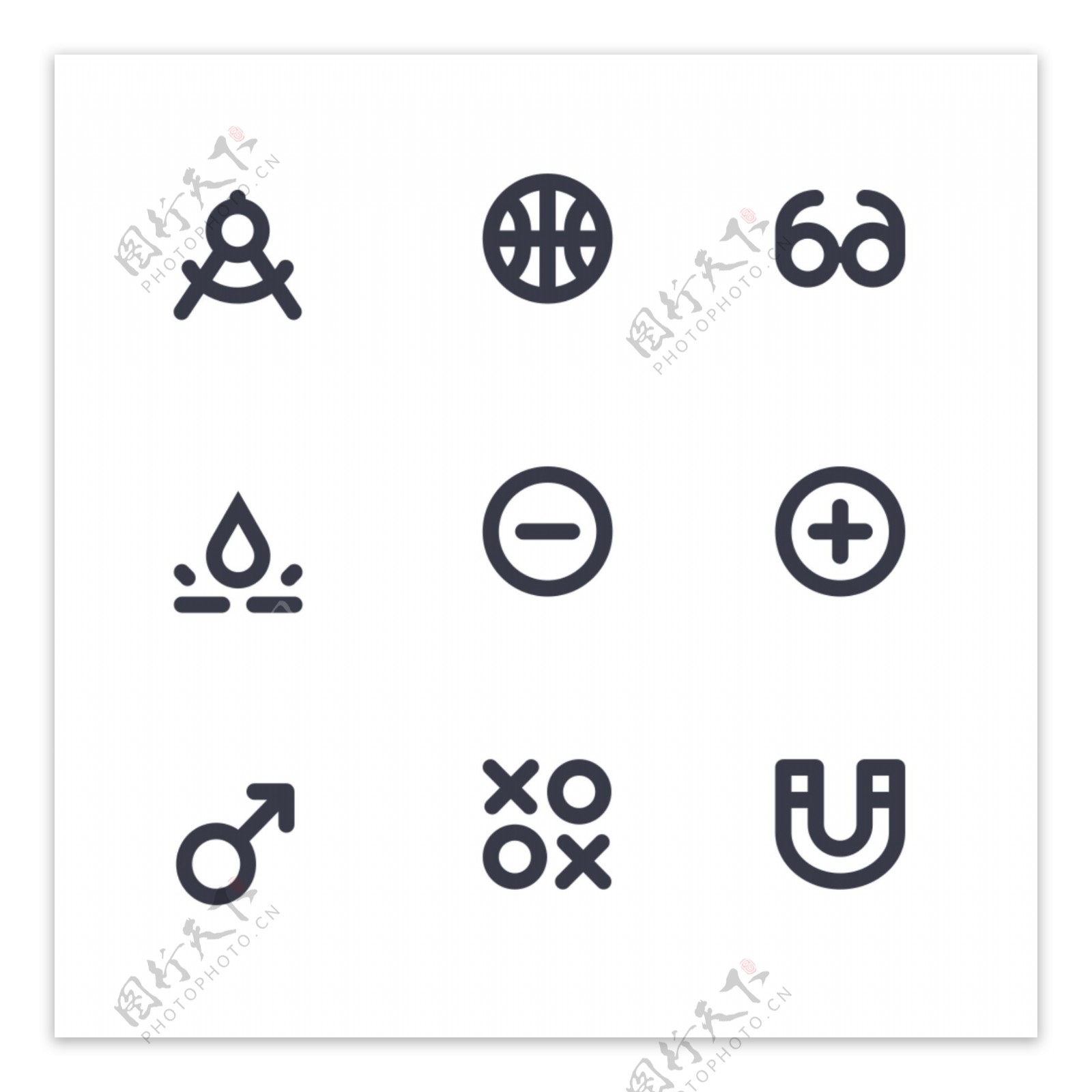 办公素材icon图标素材