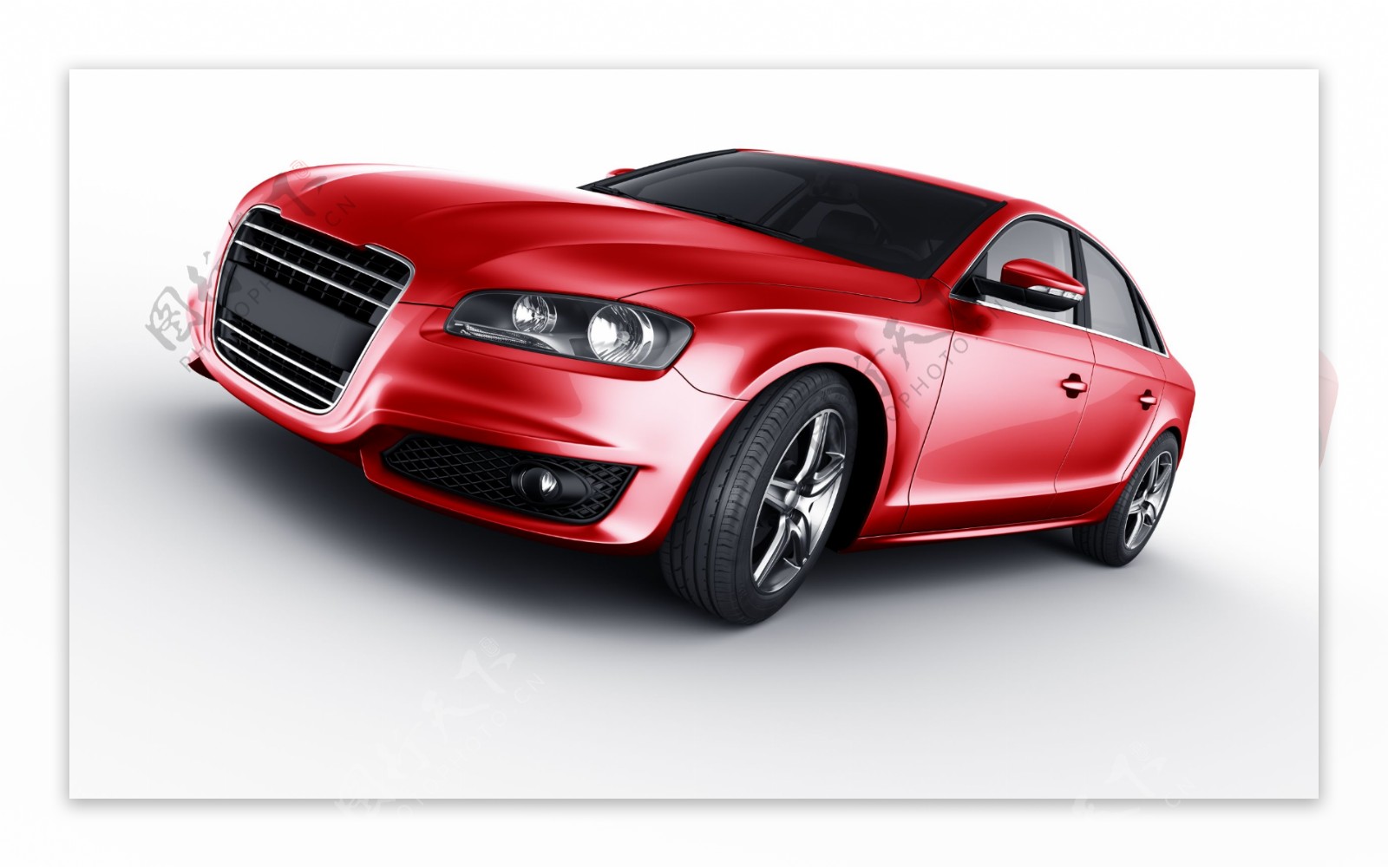 一辆红色的汽车模型图片