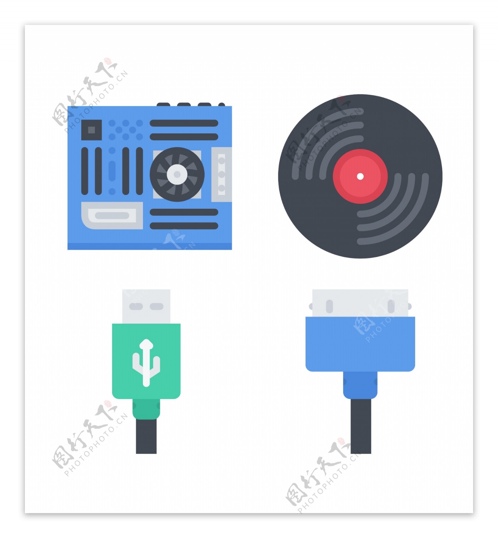 USB传输图标icon矢量图标图片素材-编号25624972-图行天下