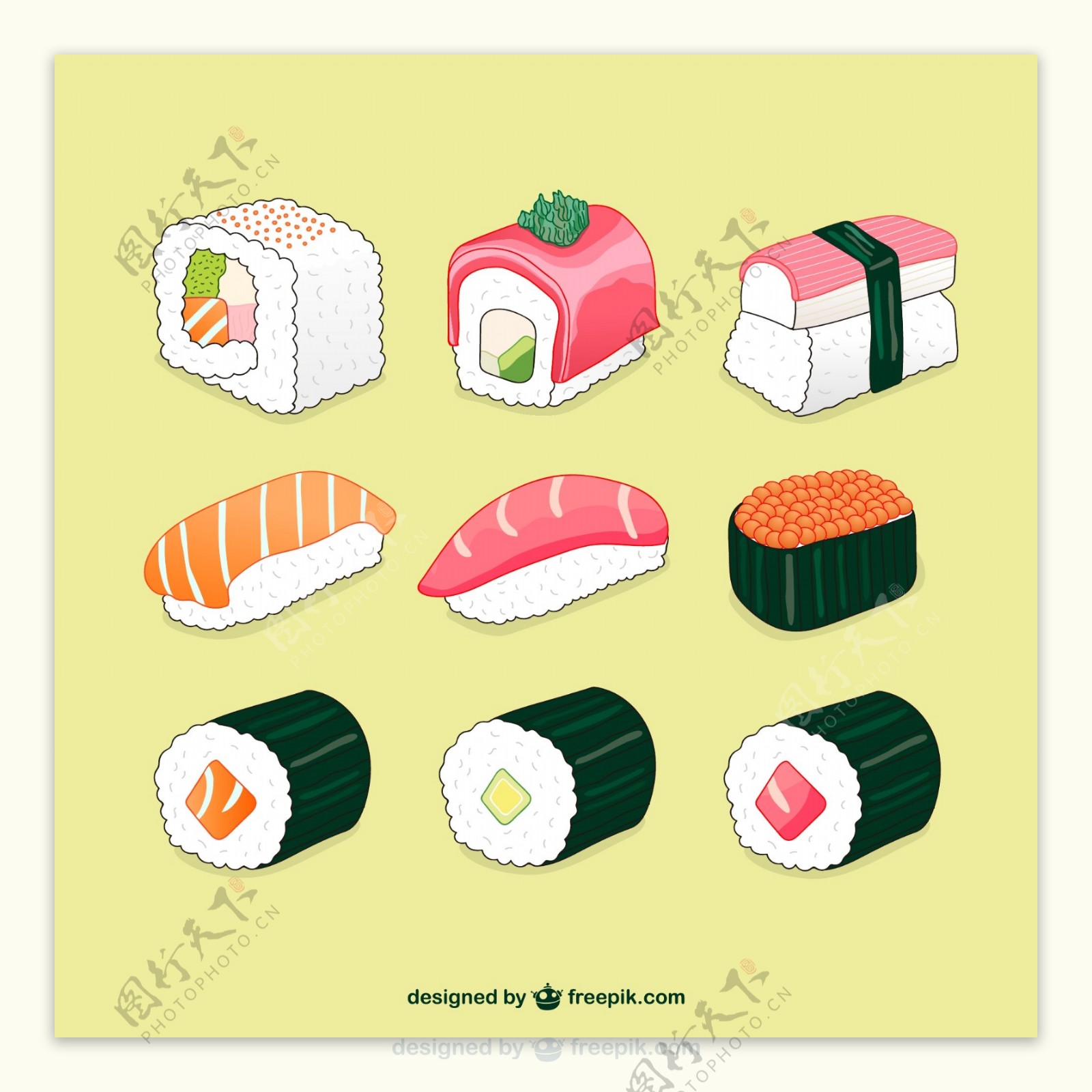 包寿司的插图
