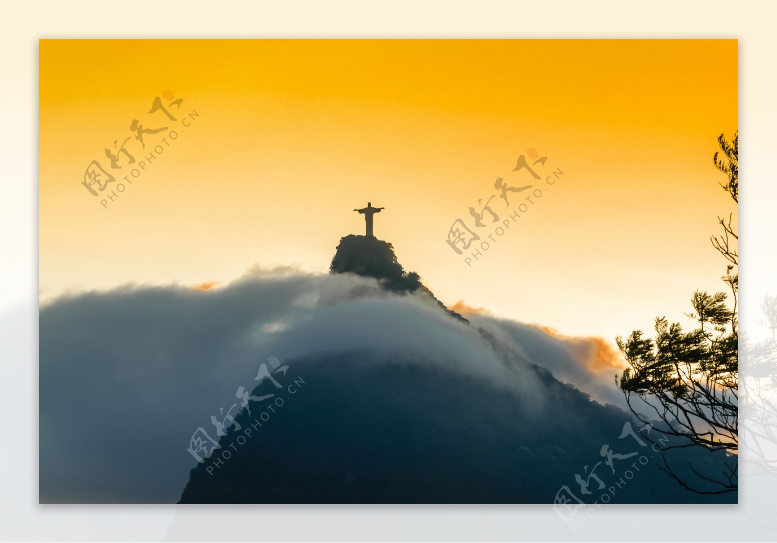 巴西耶稣山图片