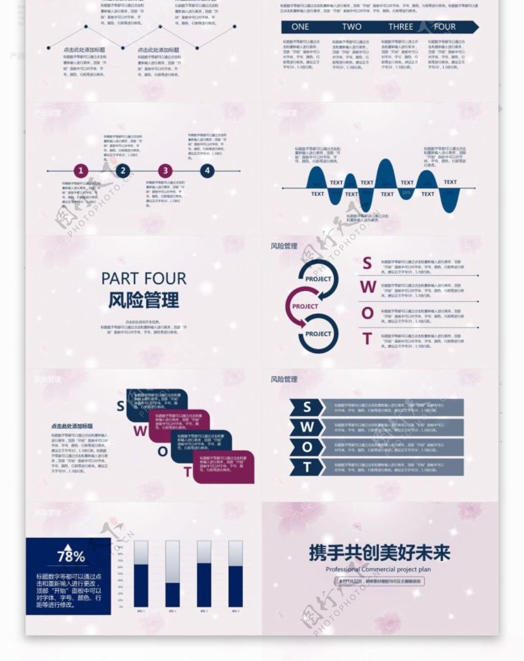 唯美商业项目计划书PPT