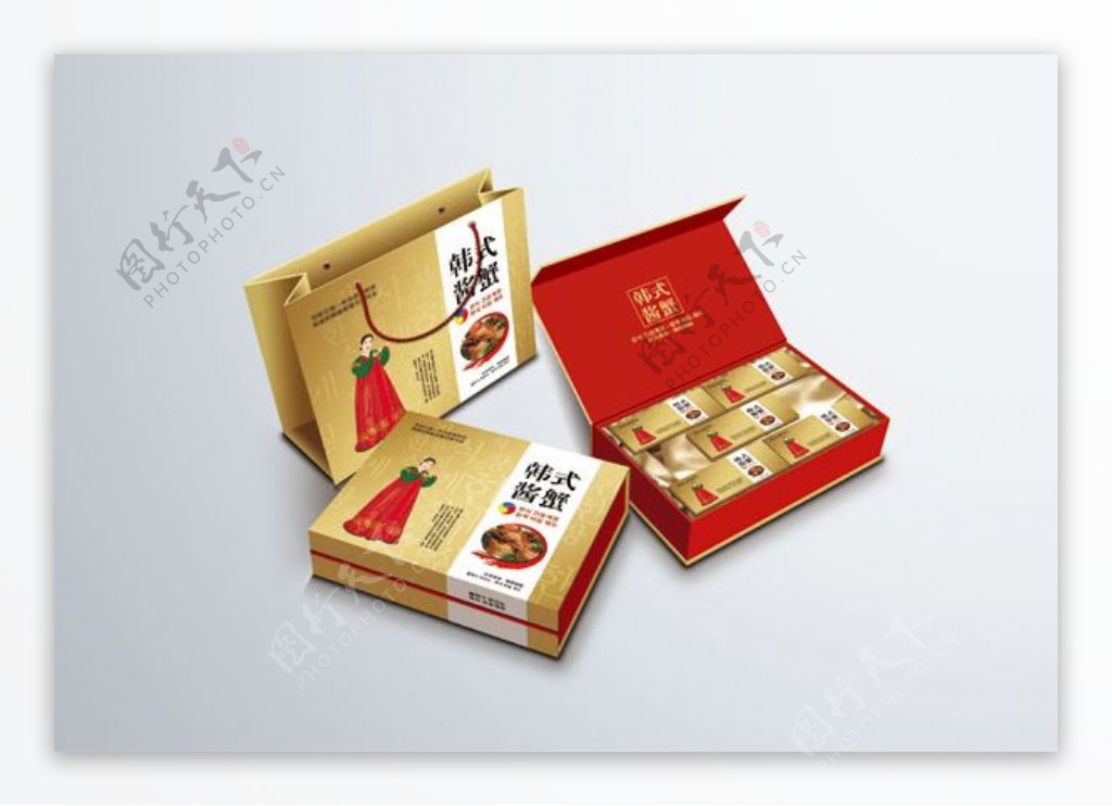高档韩式酱蟹包装礼盒