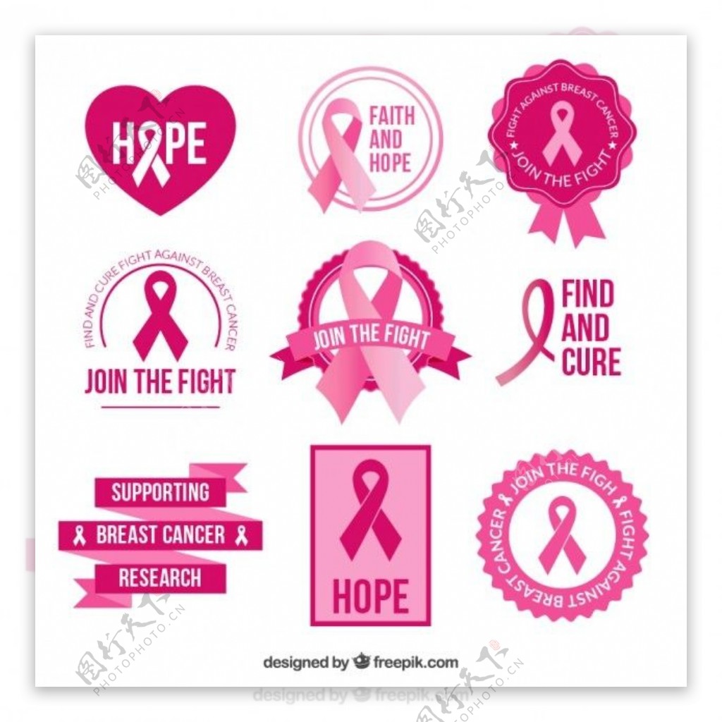 乳腺癌慈善徽章