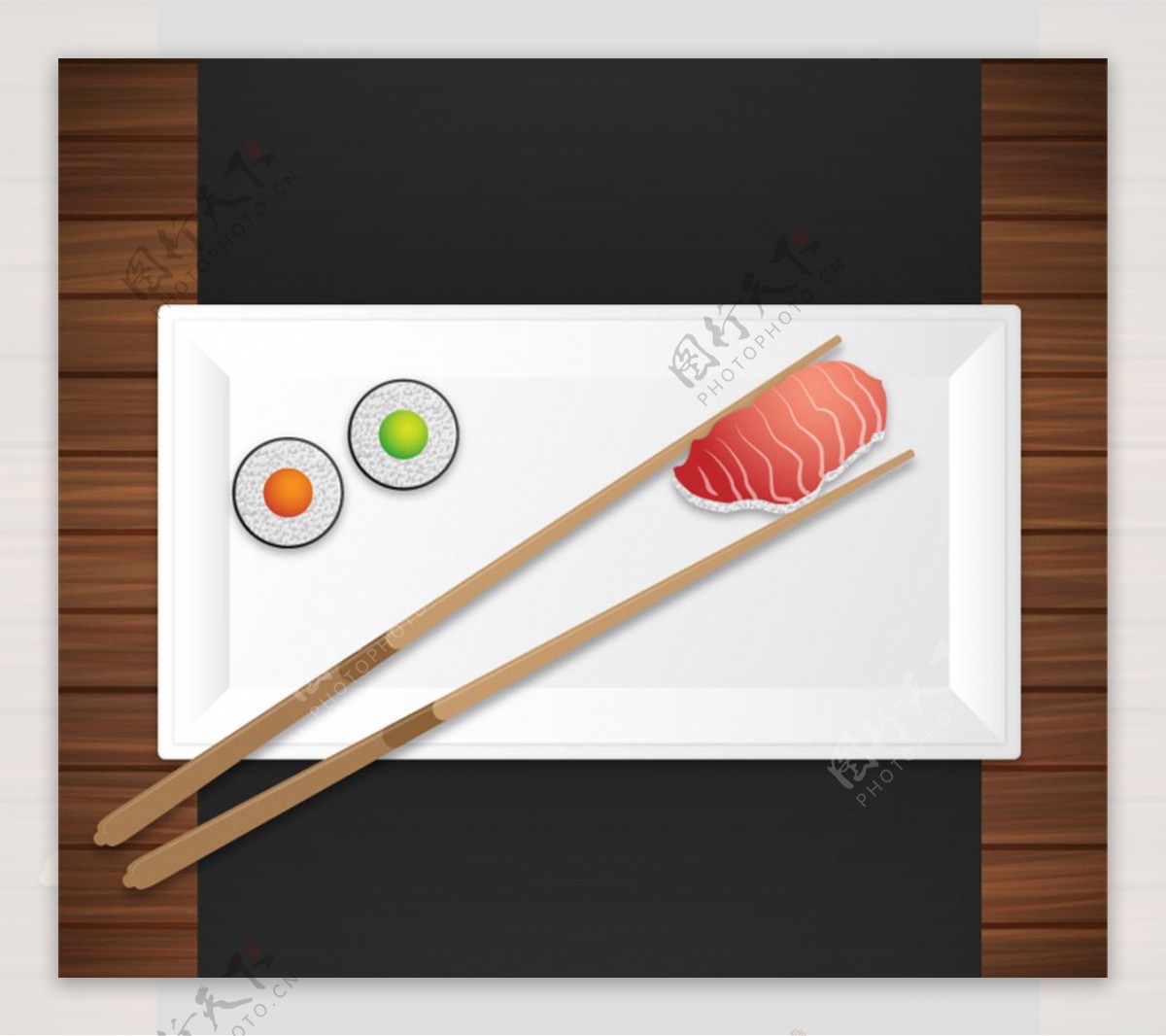 美味寿司日本料理矢量素材