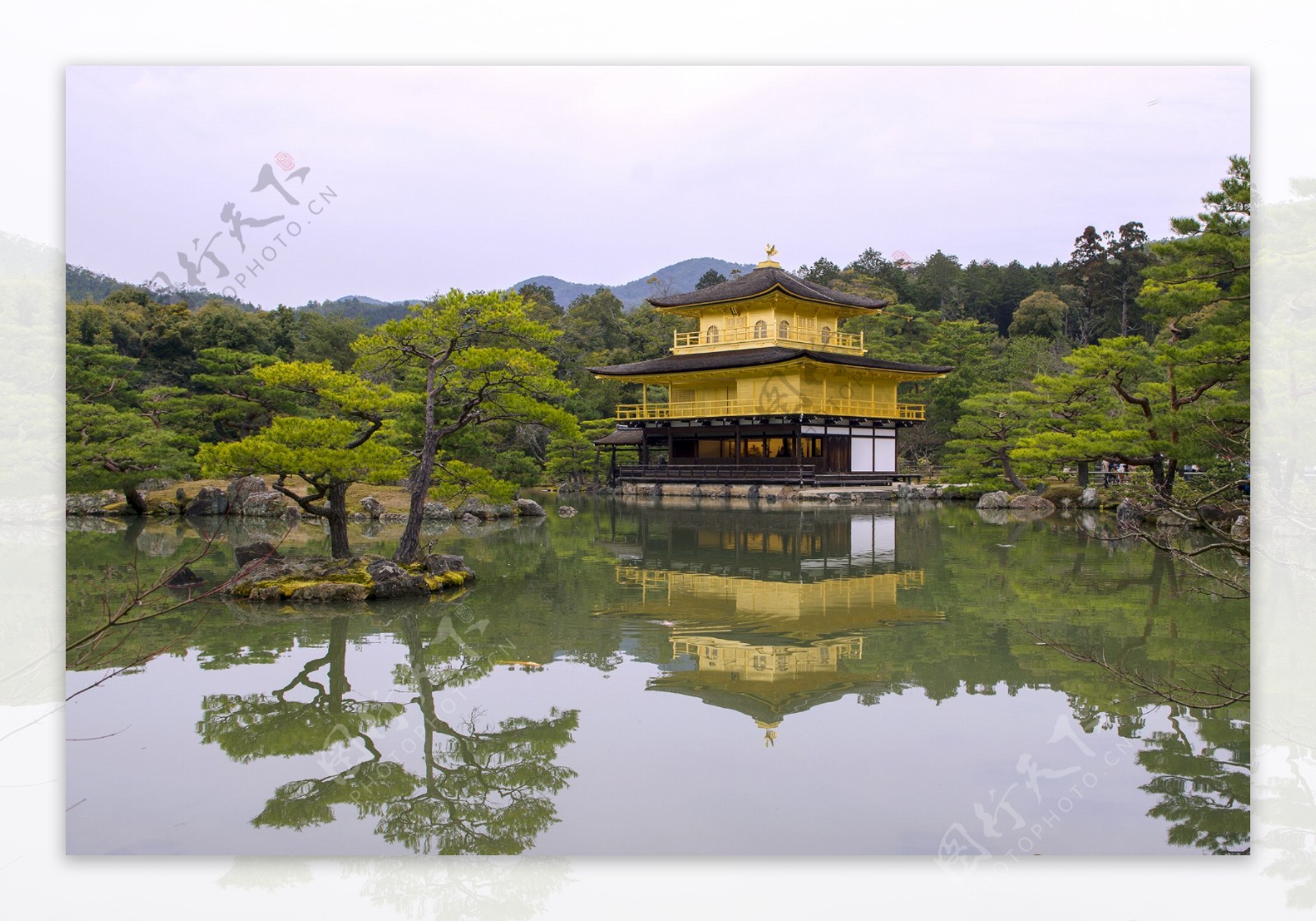 日本京都金阁寺风景