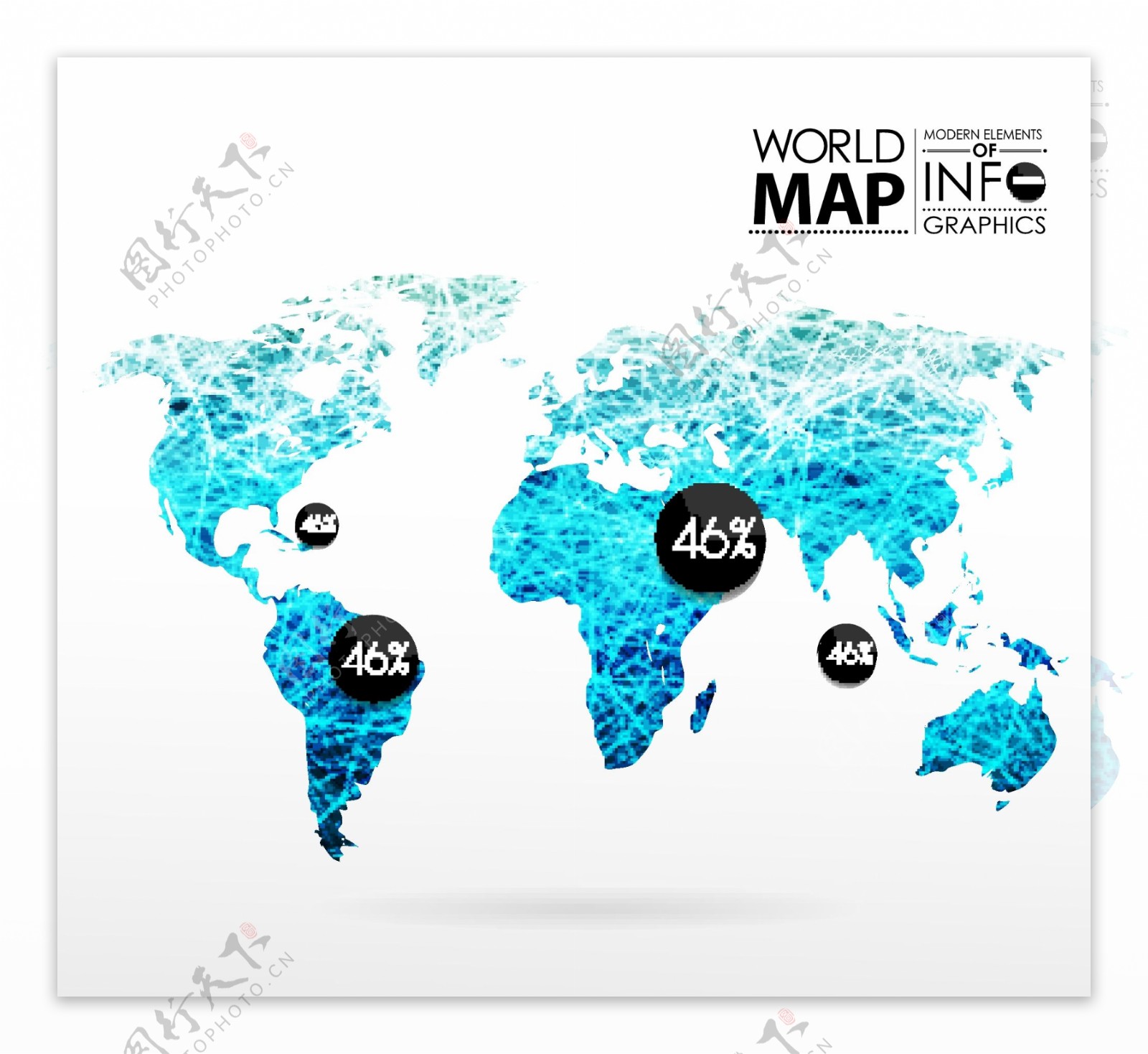 世界地图科技感素材