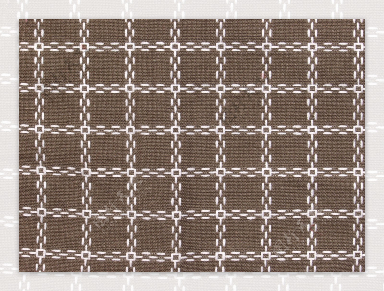 褐色格子布纹壁纸图