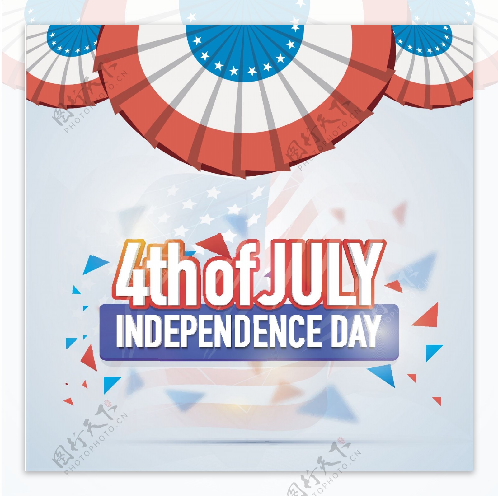 贺卡设计第四七月美国独立日庆祝活动