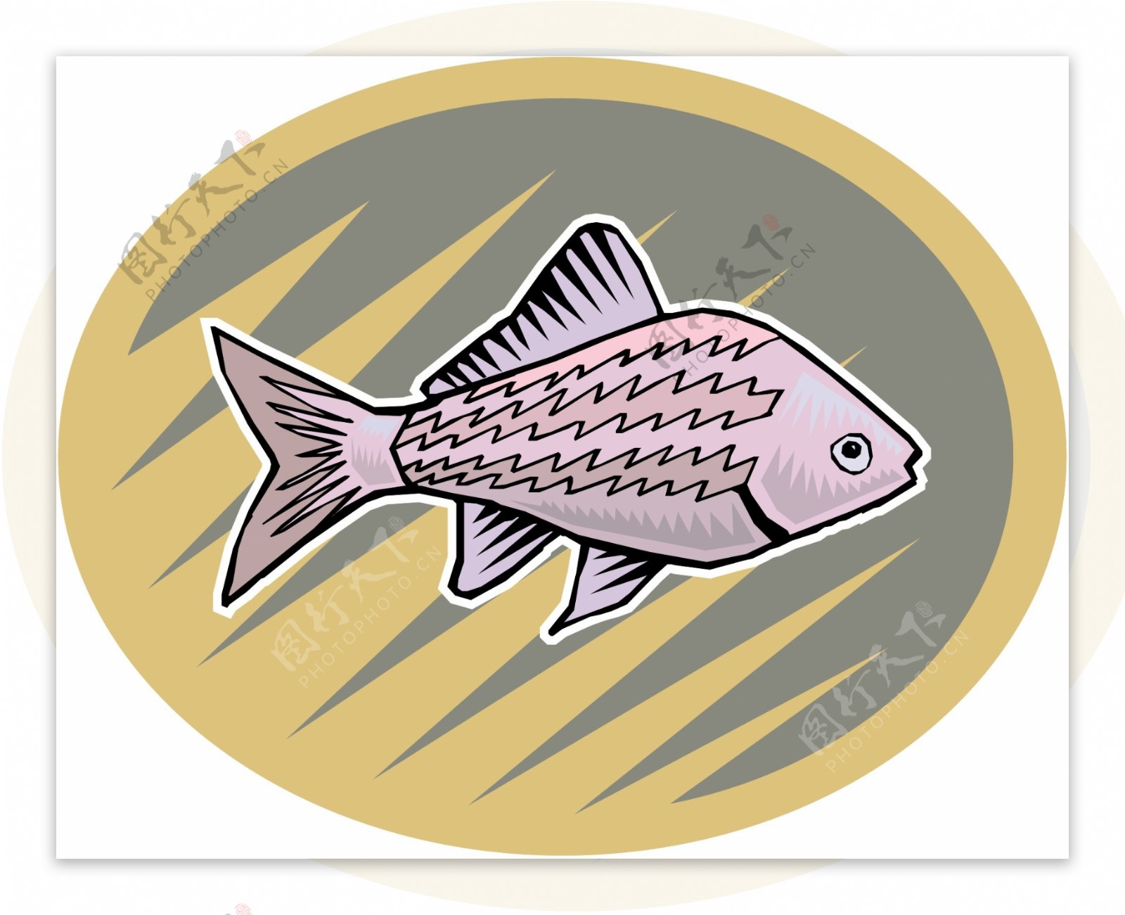 五彩小鱼水生动物矢量素材EPS格式0508