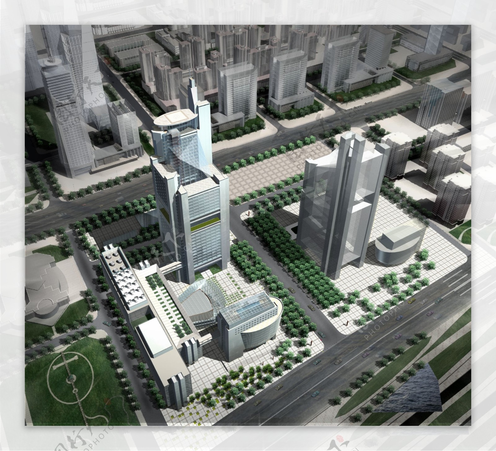 北京电视台建筑设计模型方案MAX0005