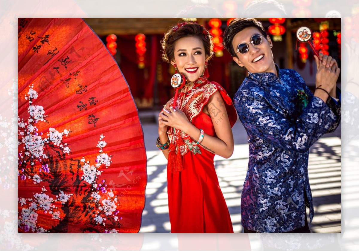 中国风传统婚纱摄影图片