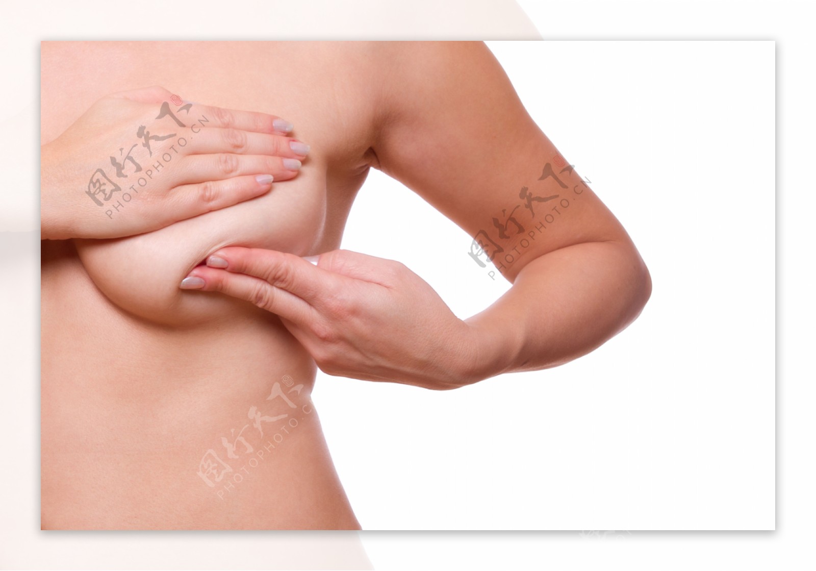 按摩呵护乳房健康图片