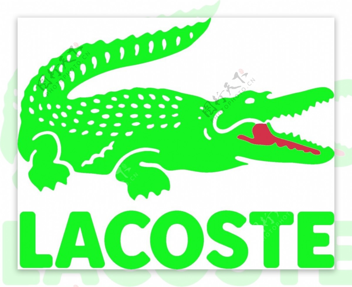 绿色鳄鱼logo素材矢量图