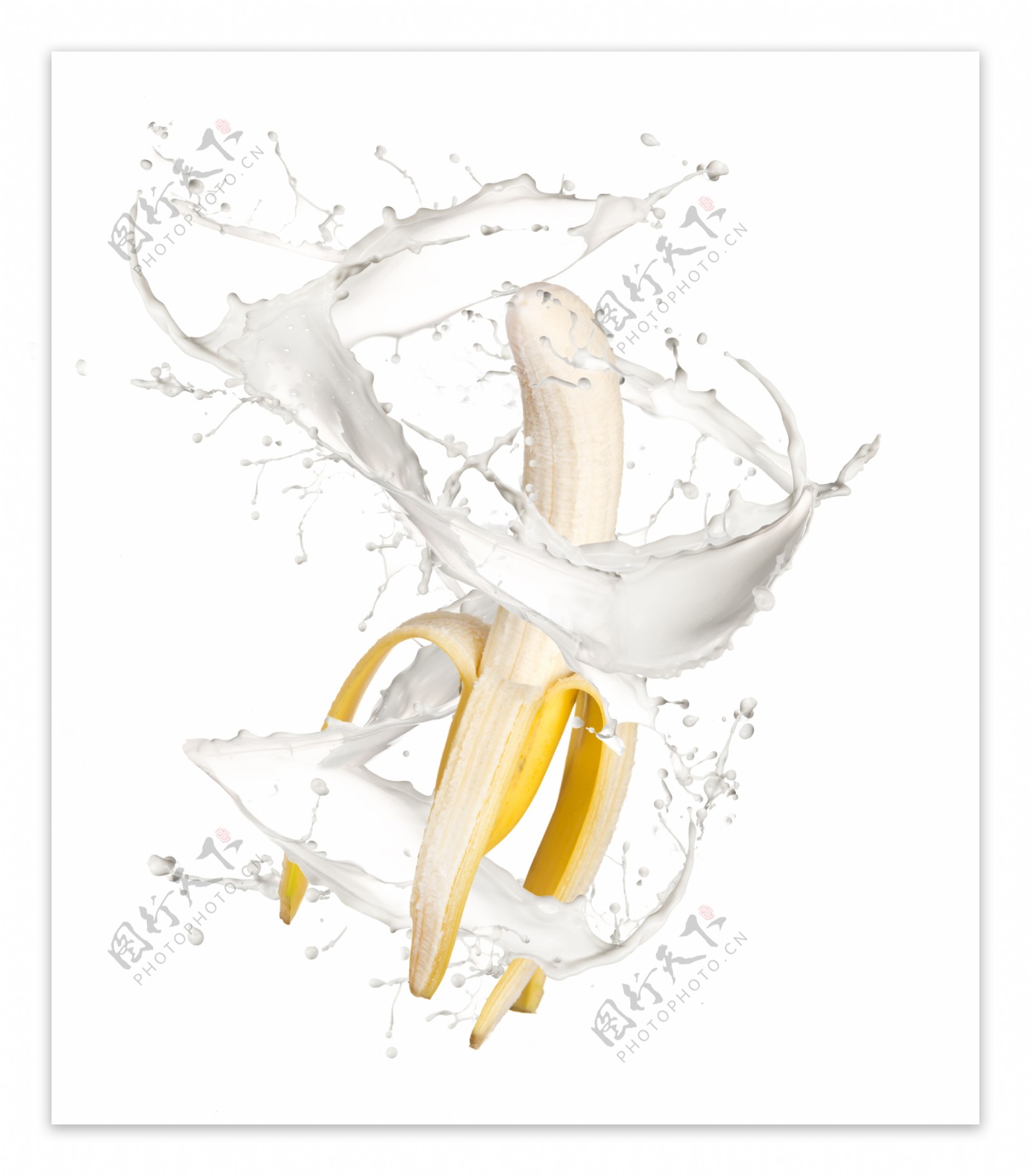 香蕉与动感牛奶图片