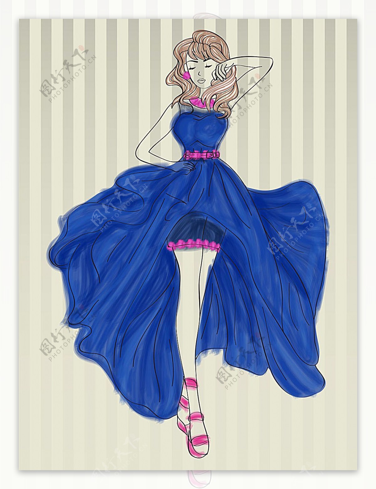 插画教程 | 整理了一组lolita裙子样式绘画参考素材，喜欢的借鉴练习！_绘师