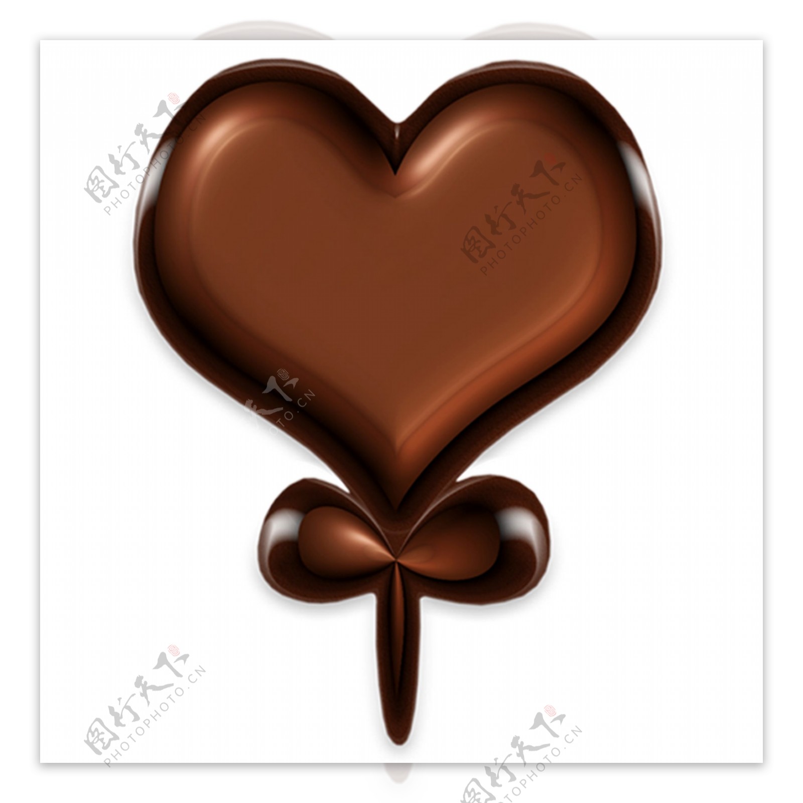 巧克力爱心PSD素材