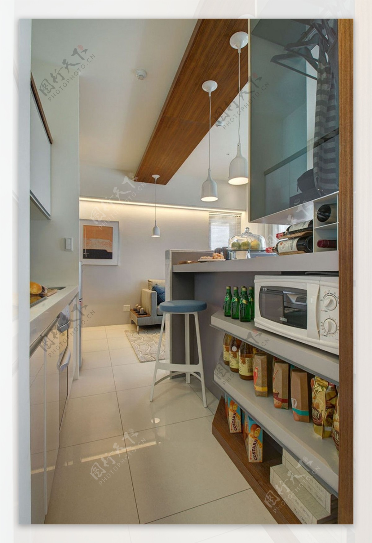 现代简约厨房柜子设计图