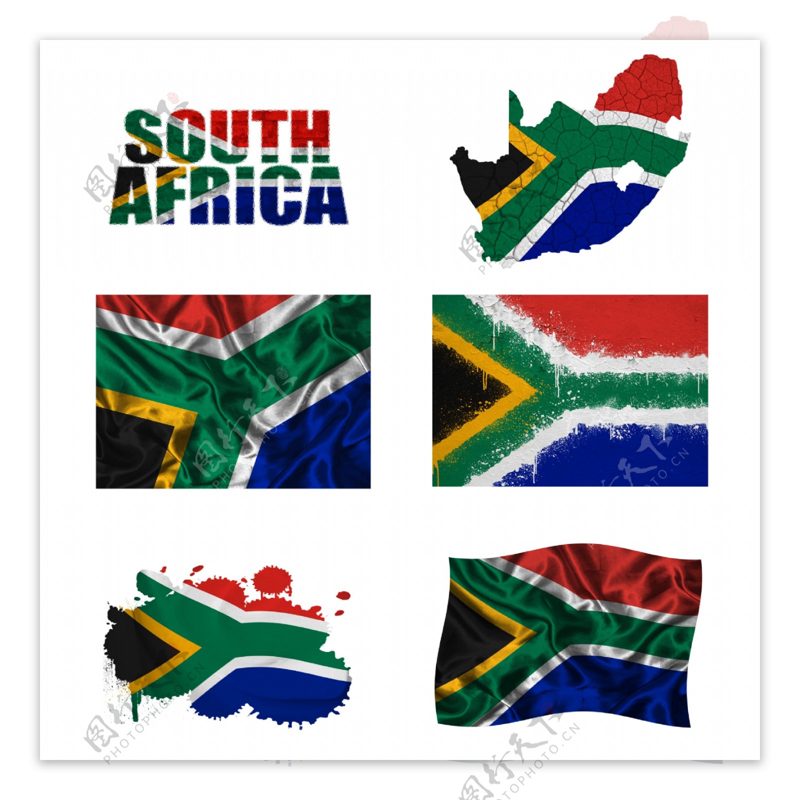 南非地图国旗