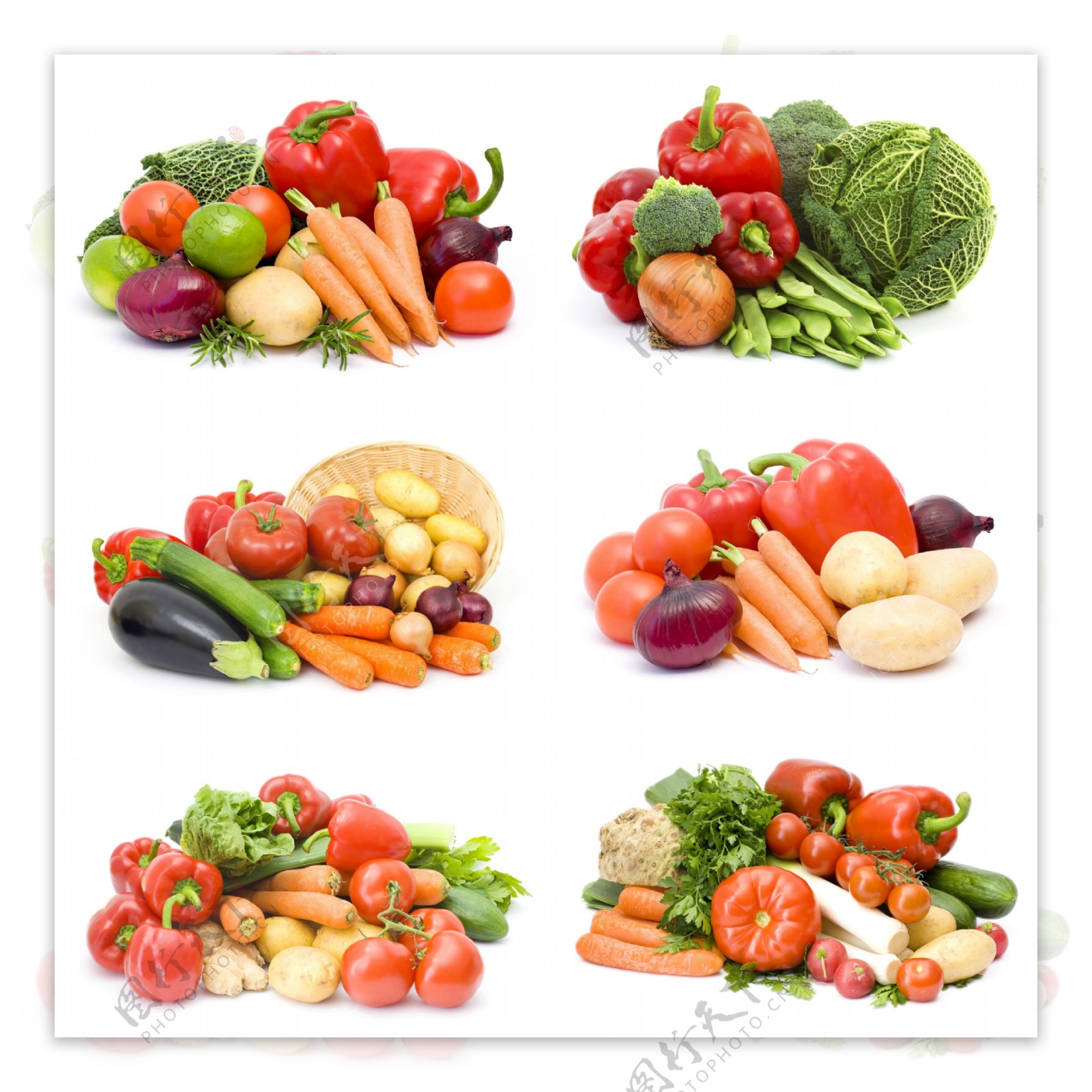 水果蔬菜集合摄影图片