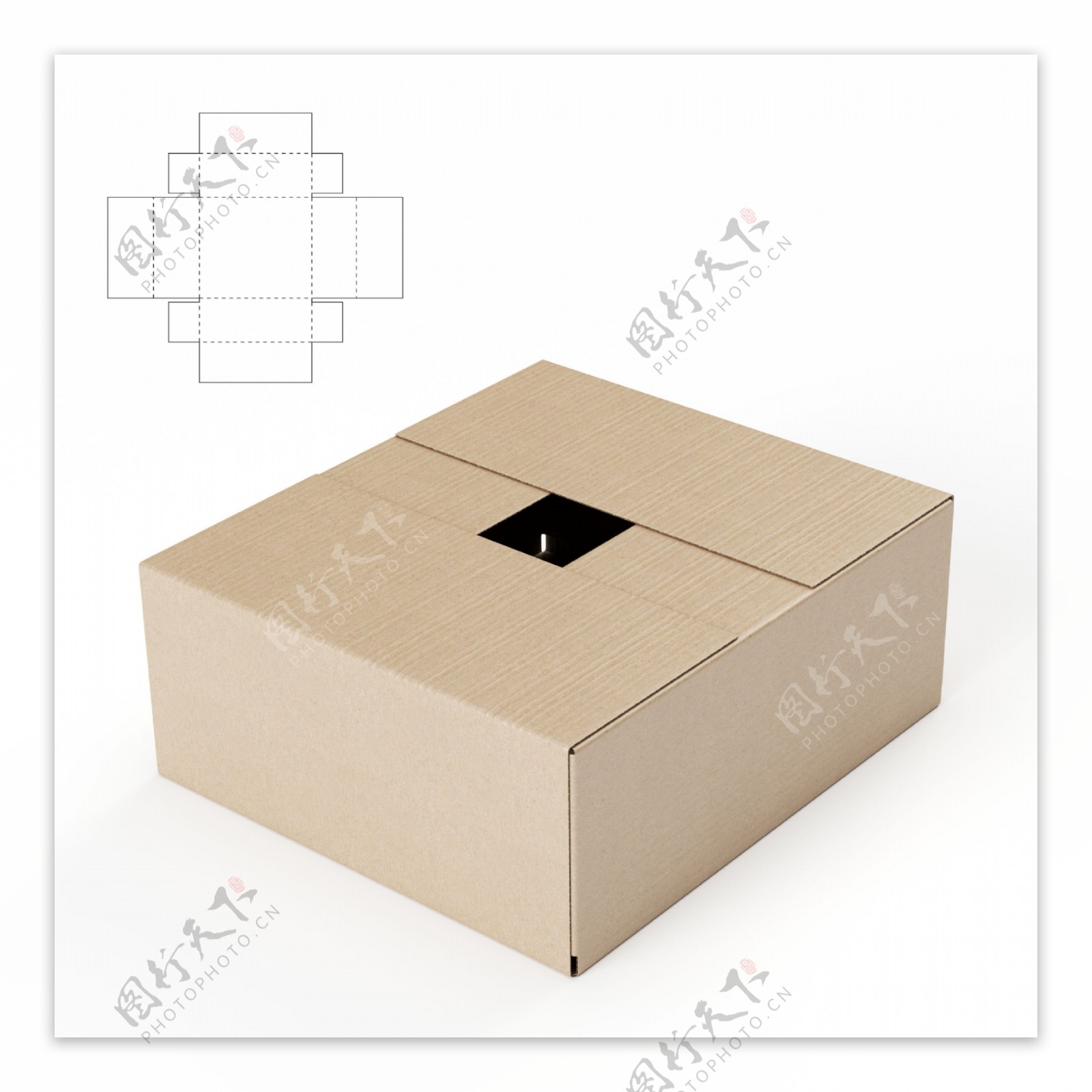 包装纸盒效果图
