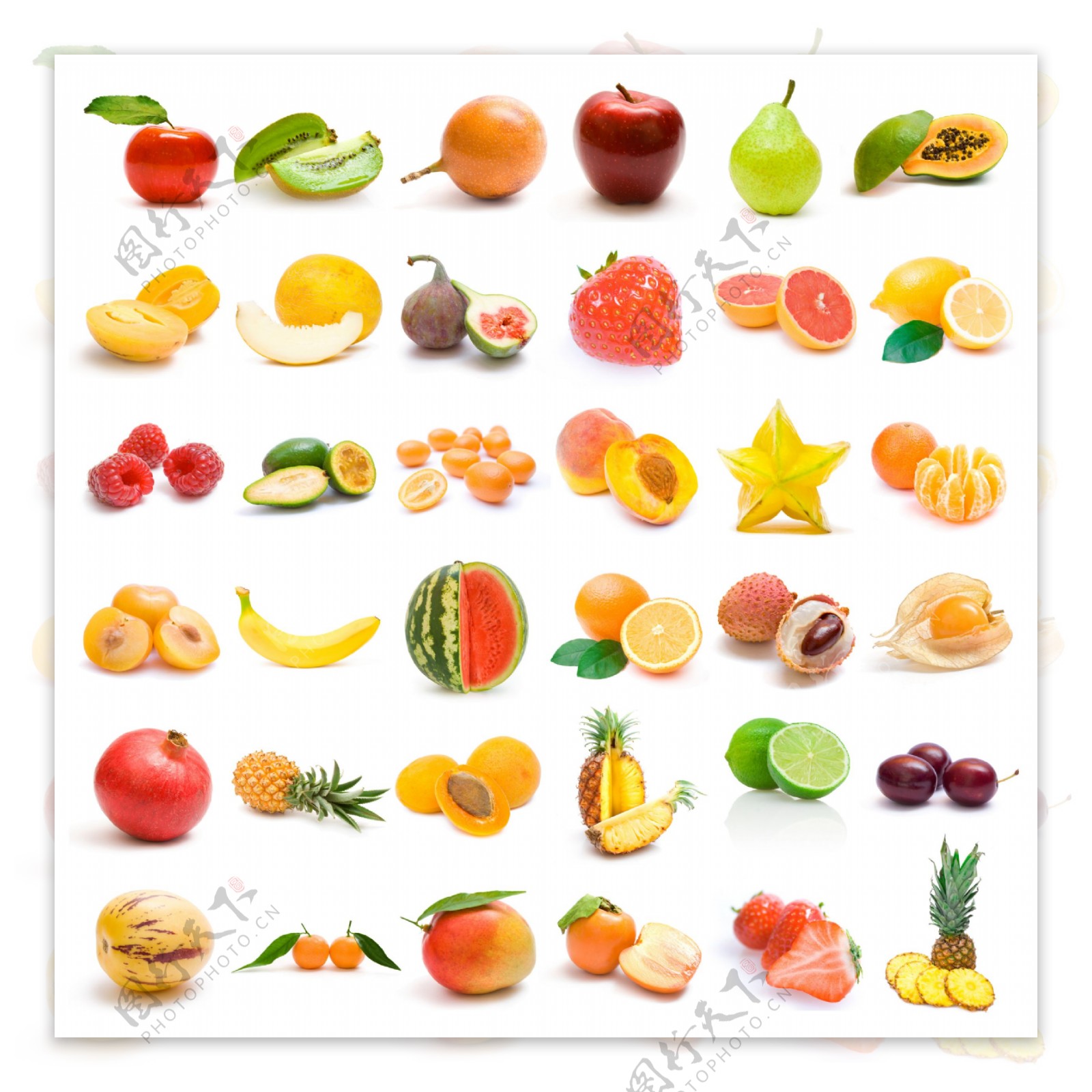 各类水果背景图片