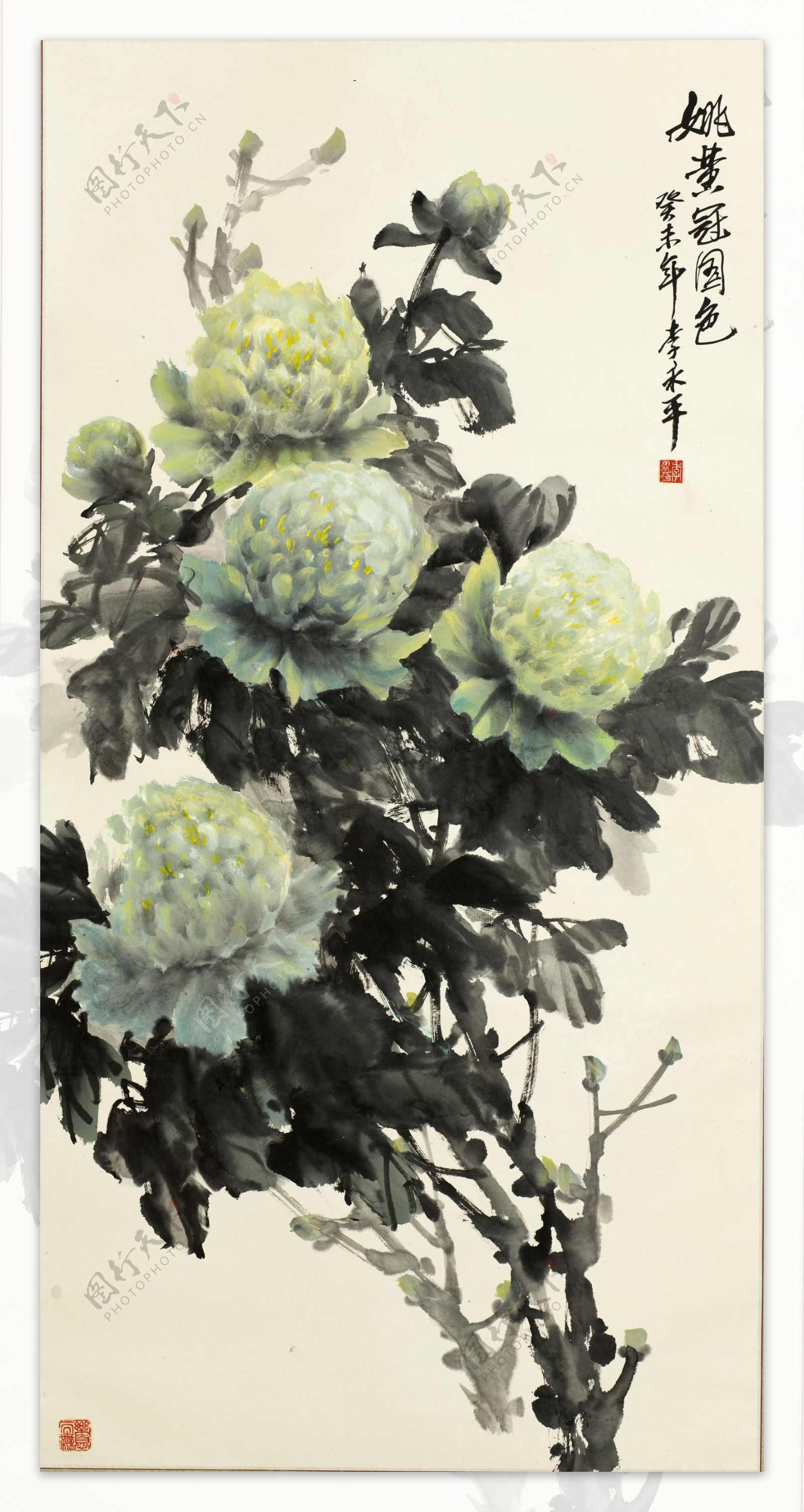 菊花中国画图片