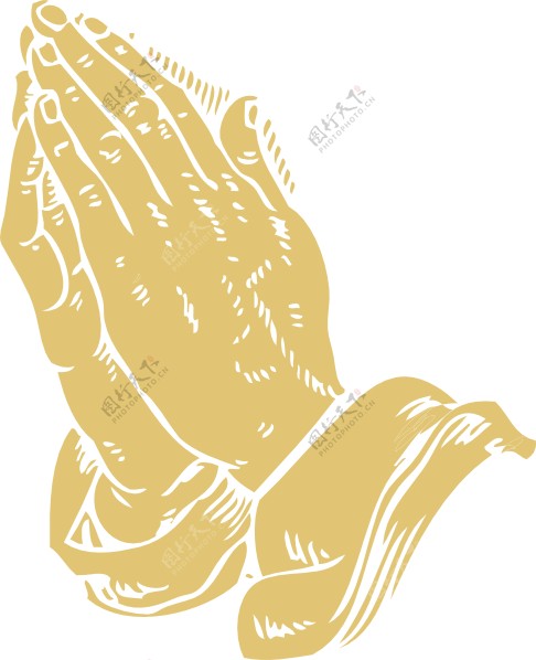 祷告的手夹艺术