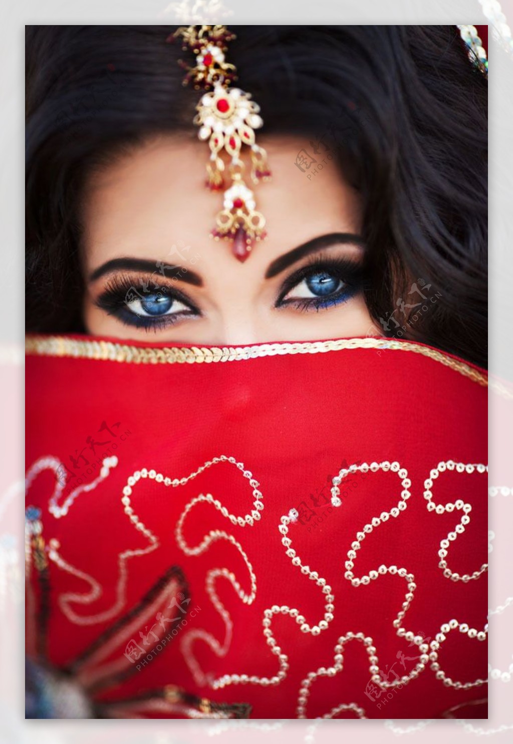 印度美女双眼图片
