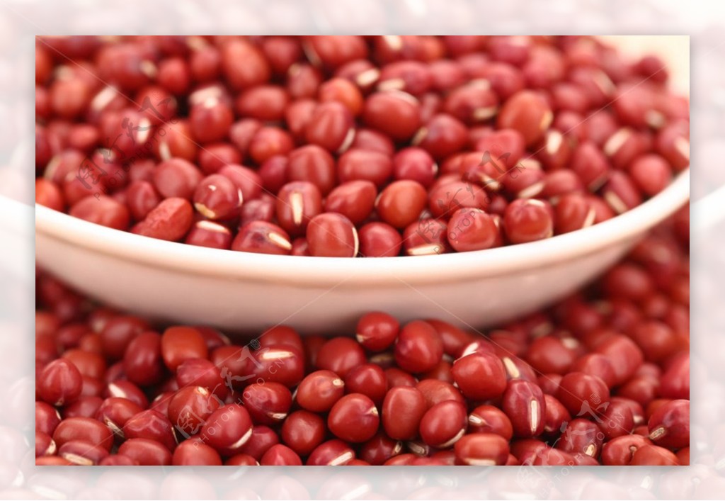 五谷杂粮系列红豆摄影图图片