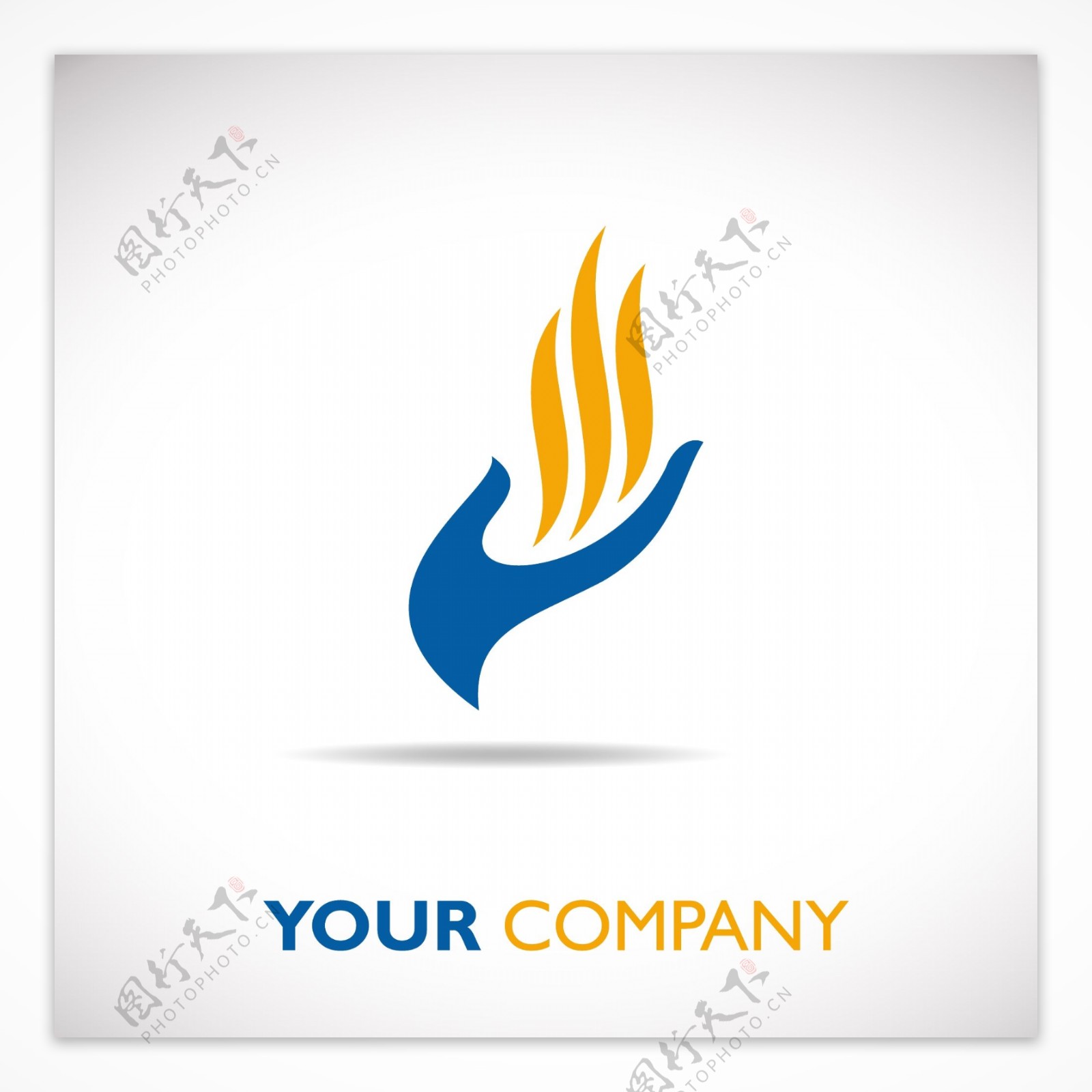 手与火焰logo