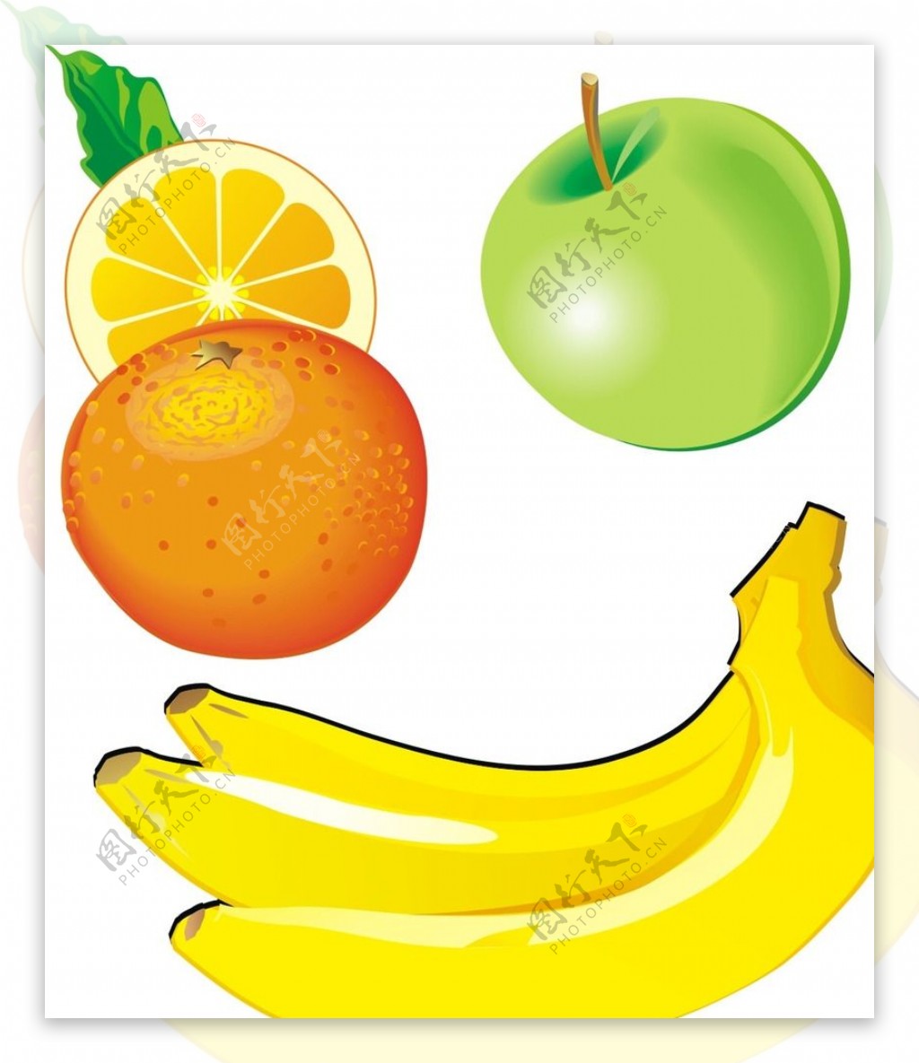 橙子香蕉图片素材-编号23877613-图行天下
