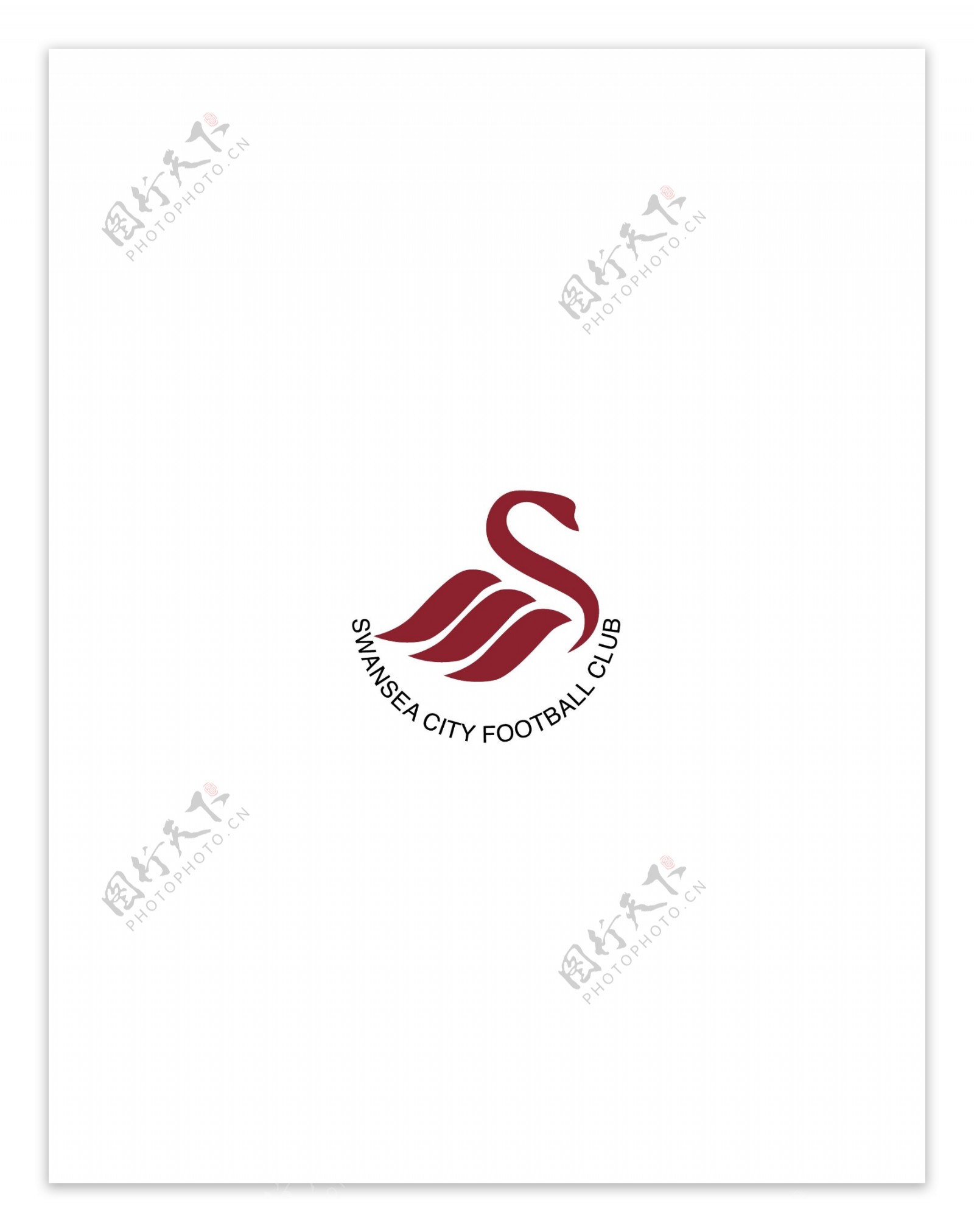 SwanseaCityFClogo设计欣赏职业足球队标志SwanseaCityFC下载标志设计欣赏