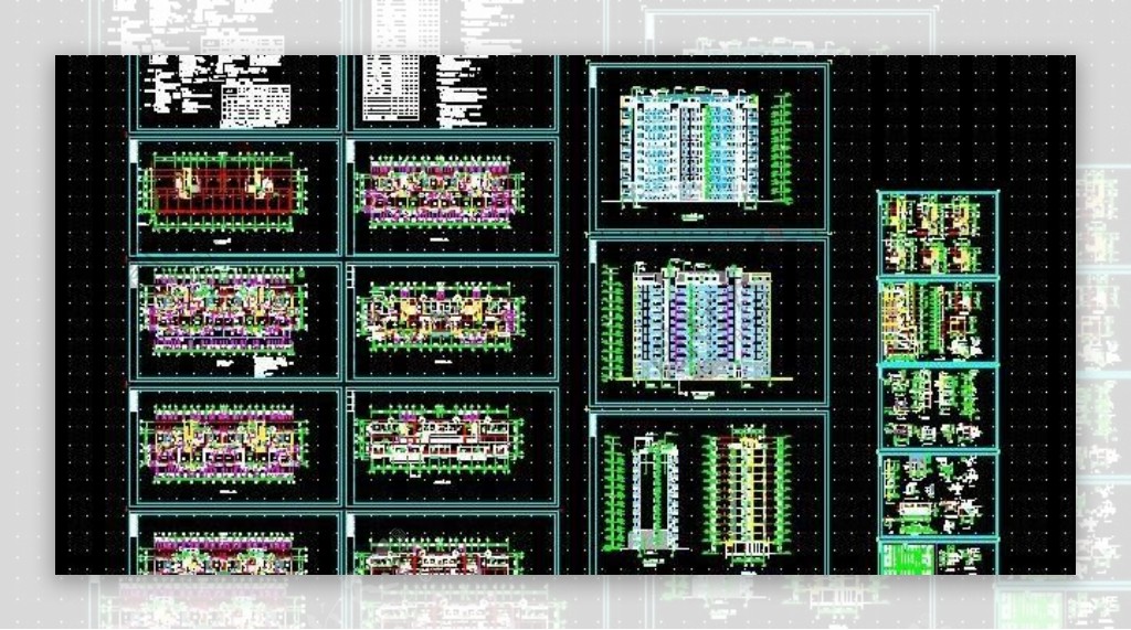 小区11层小高层施工图