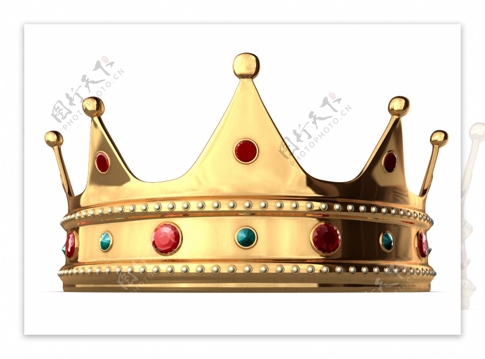 金色的王冠镶嵌着钻石高清PNG素材