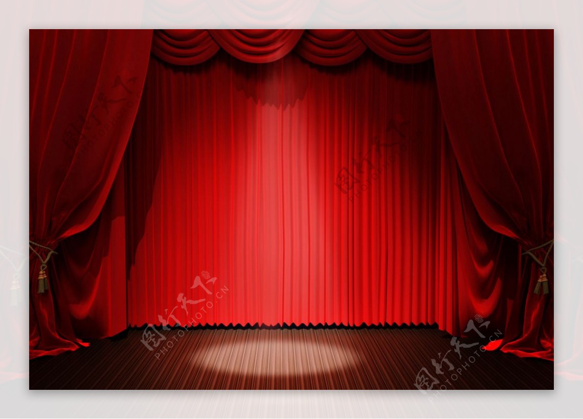 红色舞台背景高清图片