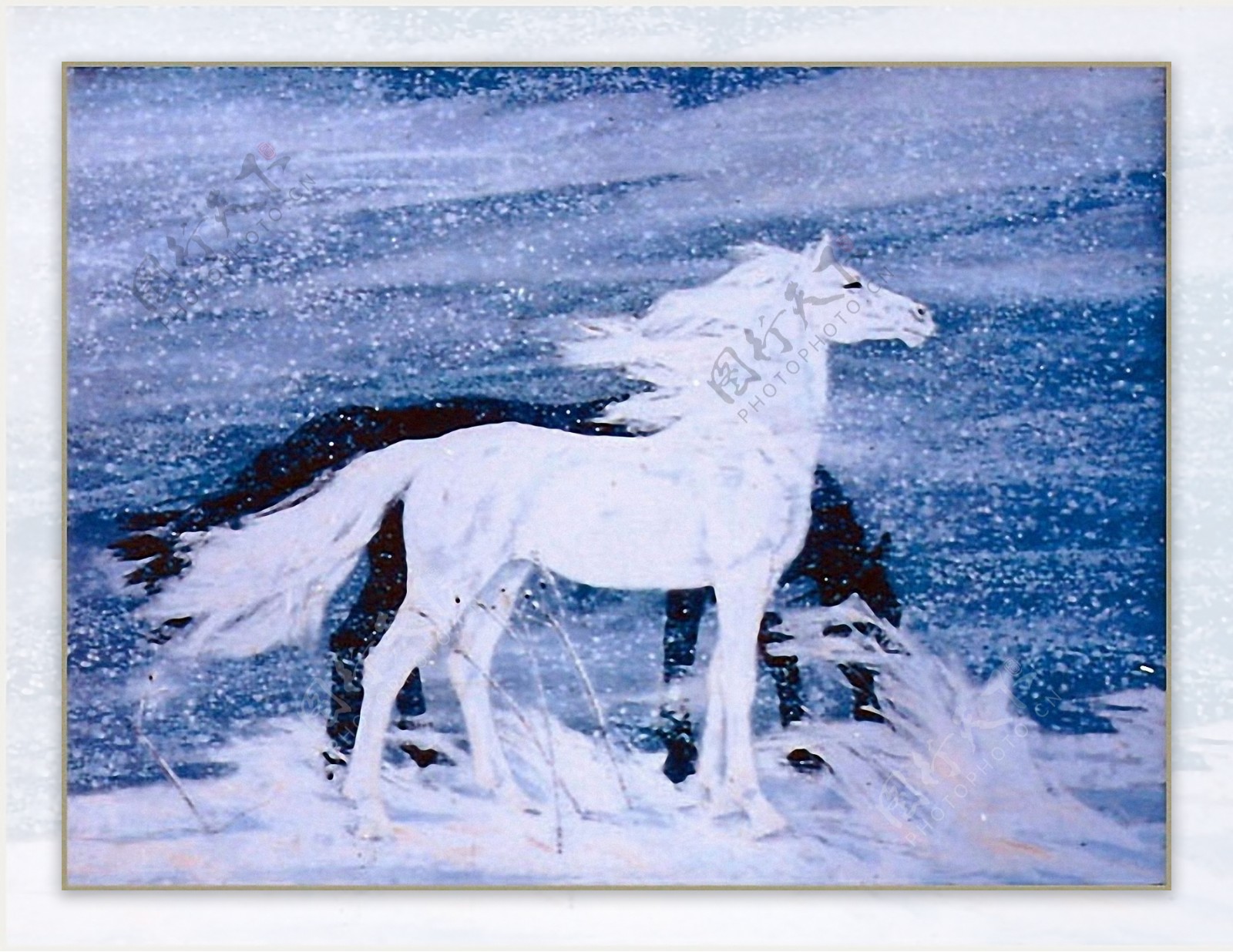 马动物油画西洋美术0010