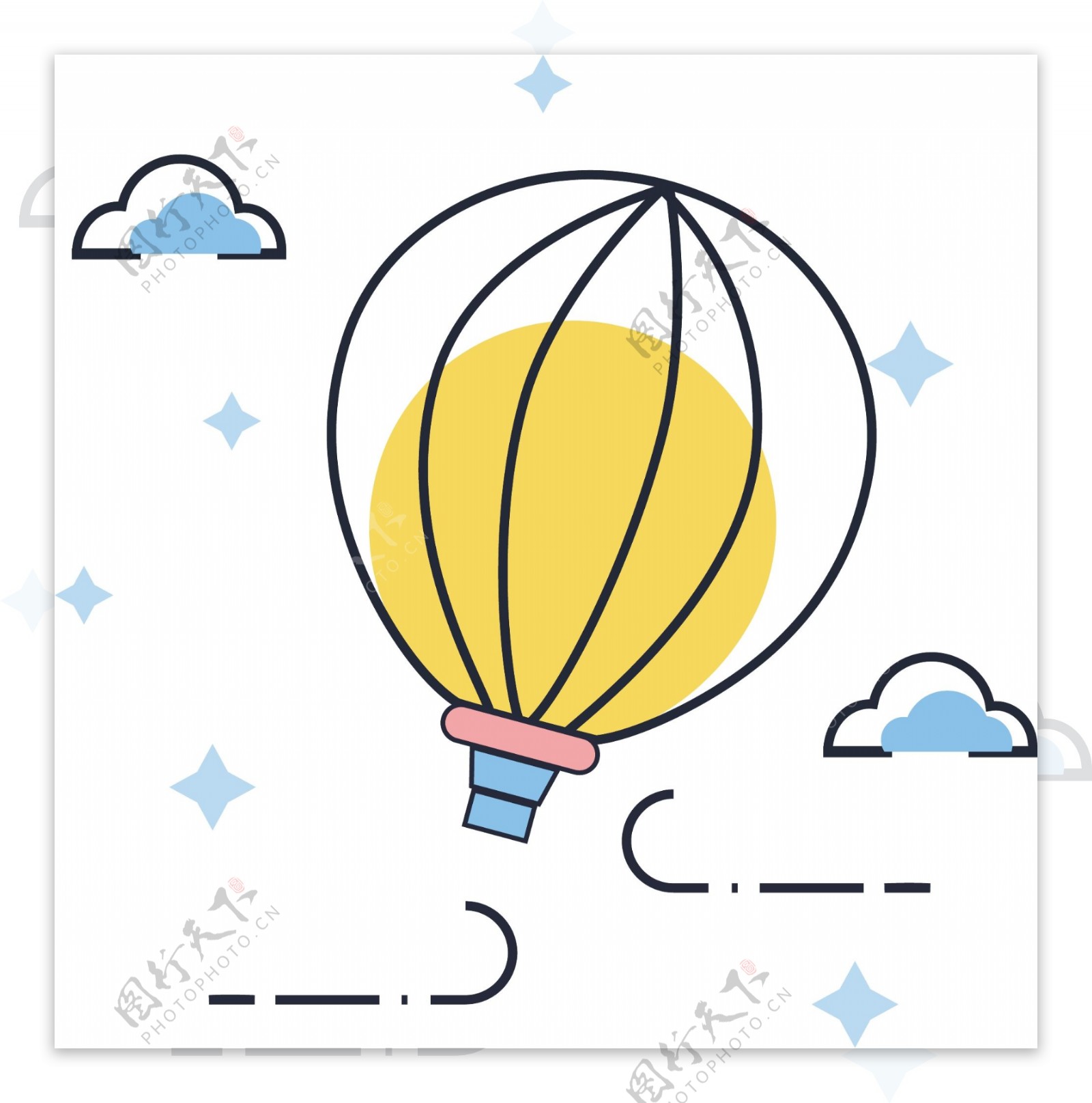 气球插画