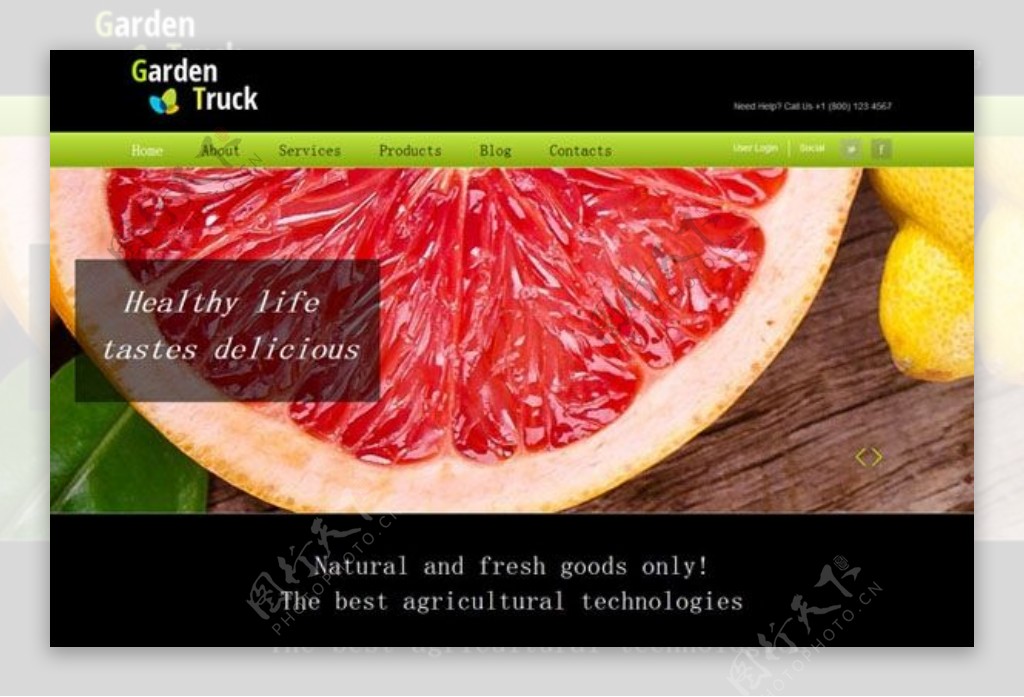 果园种植场HTML5网站模板